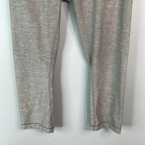 Retro Lululemon Wunder Under Grey 23” Cropped Leggings Soft Brushed Low Rise 6 - Picture 4 of 11